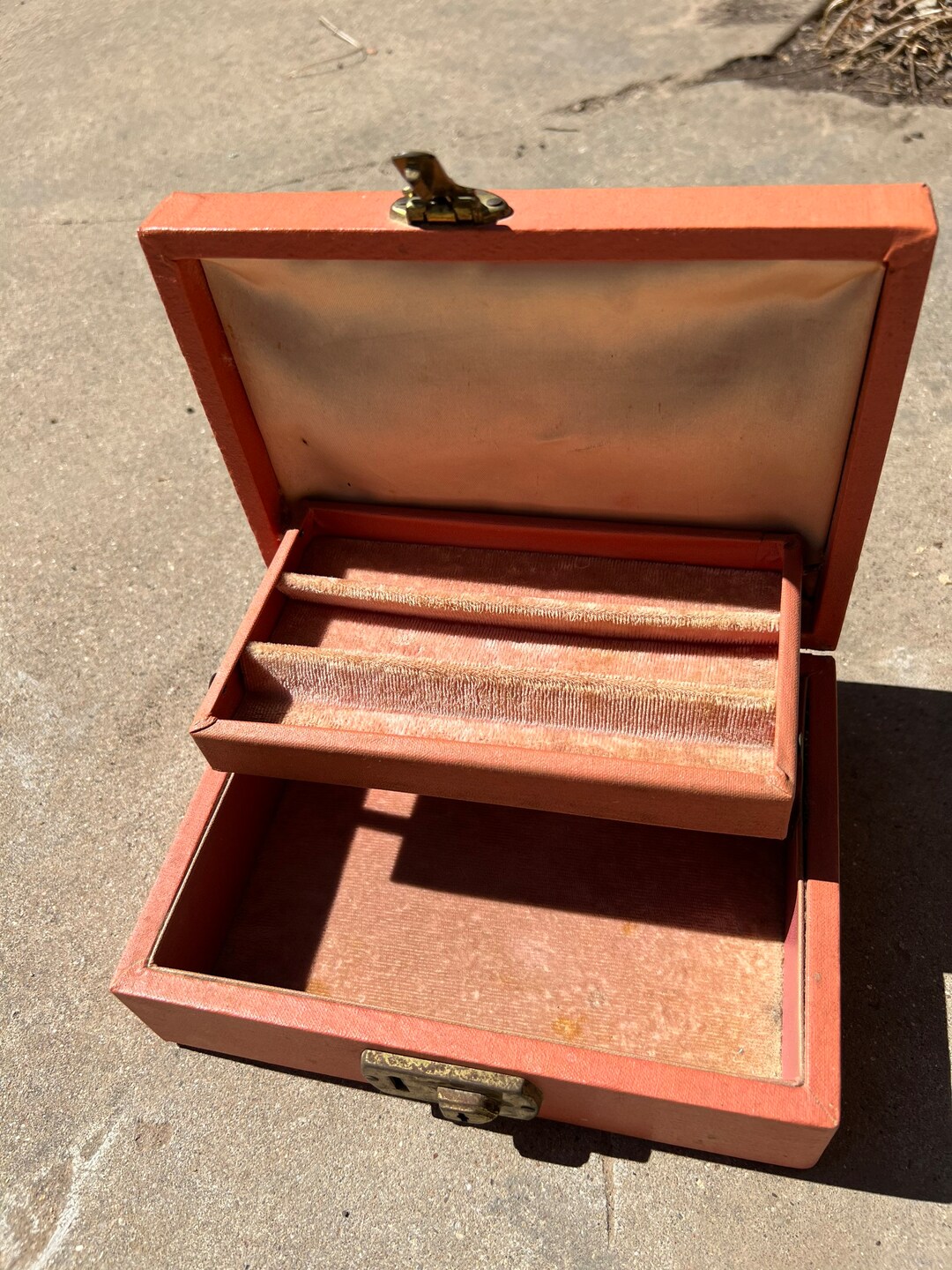VGT PINK JEWELRY Box,vintage Jewelry Display Case,vintage Jewelry Box