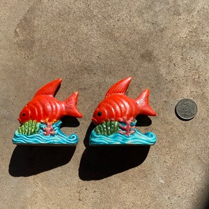 70s,FISH SALT PEPPER Shakers,vintage ,salt pepper shakers,salt pepper japan,salt pepper set,vintage salt n pepper shakers,retro shakers,fish