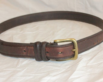 VINTAGE WOMEN LEATHER Belt,vintage small womens leather belt,womens leather belt,leather belt brass buckle,vintage leather brown belt,belt