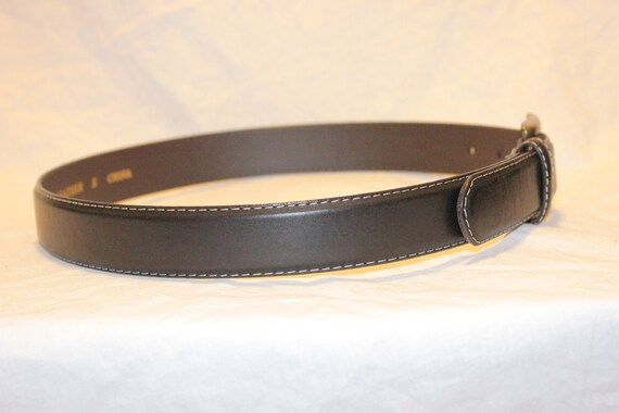 VGT LEATHER BELT,vintage brown leather belt,vinta… - image 4