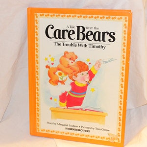 CARE BEARS VINTAGE Book,Care Bears vintage book children,Care friend Bear vintage book,carebear bear bedtime book,care bear orange bear book