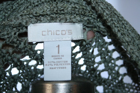 CHICOS LADIES BLOUSES,open weave top,open weave c… - image 8