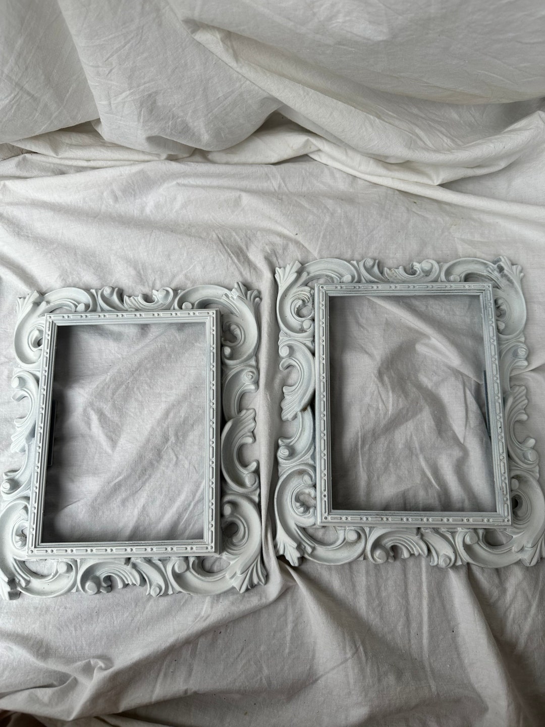 VINTAGE VICTORIAN CANVAS Frames,vintage White Canvas Frames,vintage