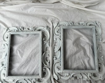 VINTAGE VICTORIAN CANVAS Frames,vintage white canvas frames,vintage white canvas picture frames,white canvas picture frames,white frames