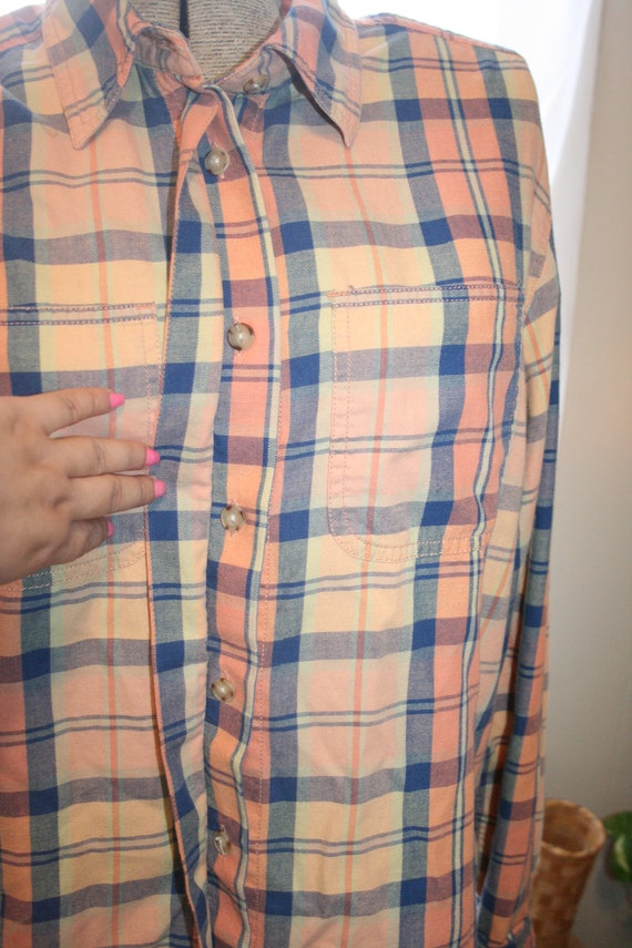 LIZ CLAIBORNE FLANNEL Shirt,flannel shirt pattern… - image 8