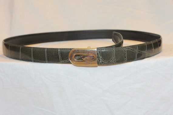 VGT LEATHER BIKER Belt,vintage leather belt,women… - image 1