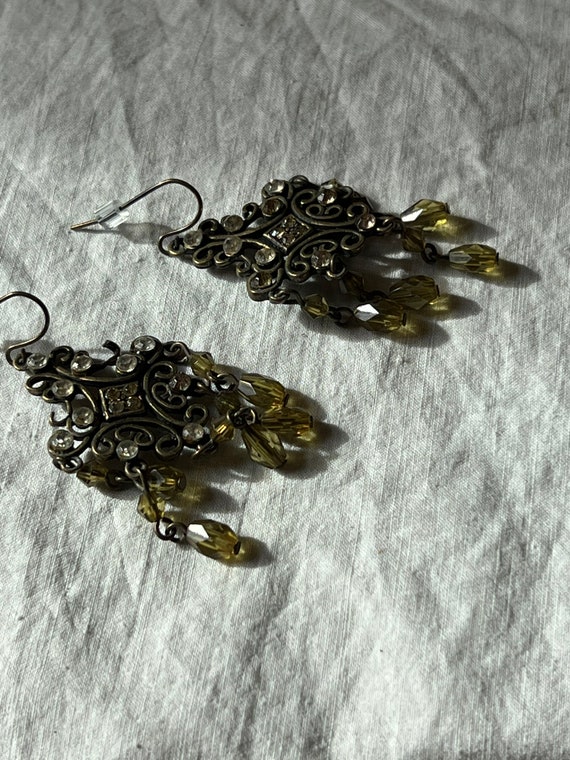 VGT VICTORIAN CHANDELIER Earrings,rhinestone swar… - image 9