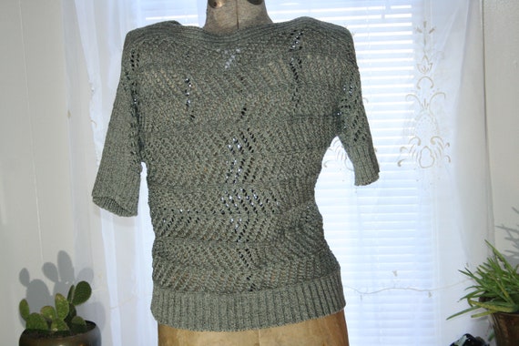 CHICOS LADIES BLOUSES,open weave top,open weave c… - image 10