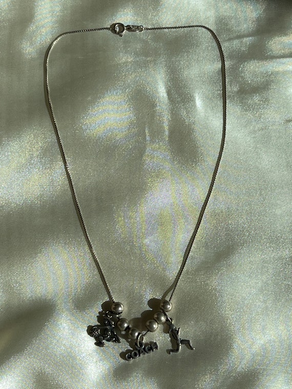 VINTAGE COACH STERLING Silver Necklace,vintage co… - image 3
