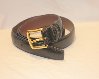 RALPH LAUREN RRL Leather Belt in Black | endource