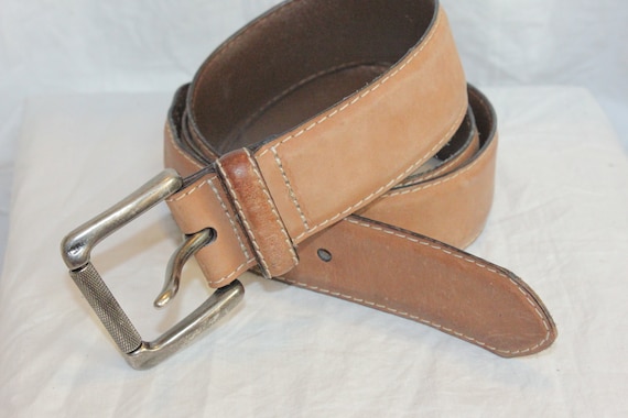 VINTAGE LEATHER BIKER Belt,vintage leather belt,w… - image 4