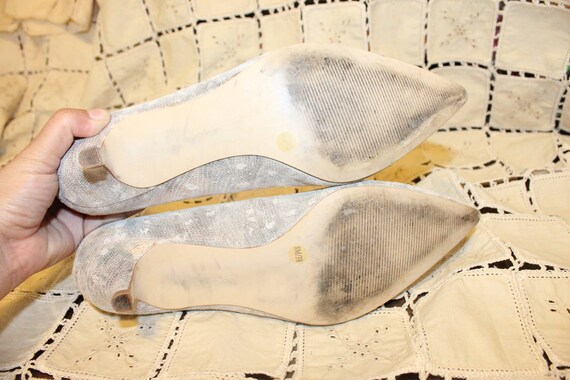 Bcbg store silver heels