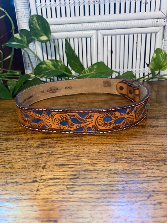 VINTAGE TOOLED SCOTT Belt,scott belt,scott,tooled… - image 3