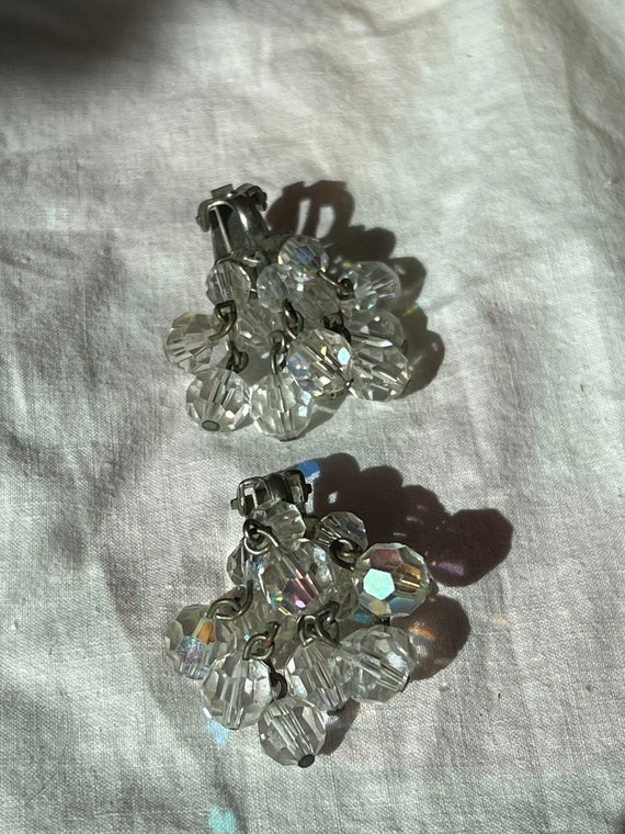 VGT SWAROVSKI GLASS Earrings,vintage wedding swar… - image 4