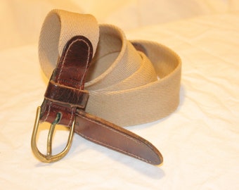 Vintage minimalist Brown genuine leather‎ boho grunge belt size L Vintage Minimalist Brown Genuine Leather Boho Grunge Belt  main image 2