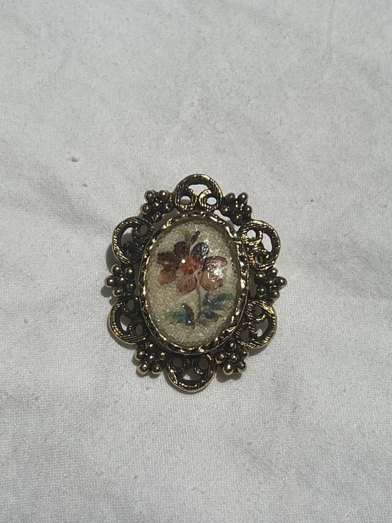 VINTAGE FLORAL BROOCH,vintage floral pin brooch,v… - image 5