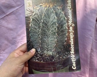 LIVRE DE CACTUS SUCCULENTS des années 1970, livre succulent vintage, livre d’images succulentes vintage, livre d’images de cactus vintage, livre photo de cactus vintage, plante