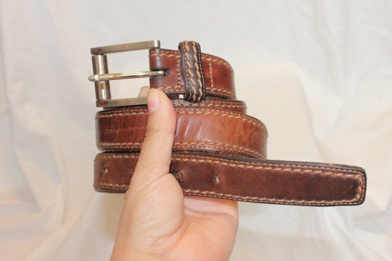 VINTAGE BRIGHTON LEATHER Belt,vintage leather bel… - image 1