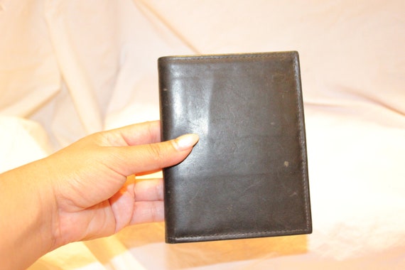 VGT BREAST LEATHER Wallet,black leather wallet,bi… - image 2