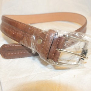 VINTAGE LEATHER BELT,vintage women brown leather belt,vintage big buckle leather belt,brown leather women belt,vintage brown leather belt