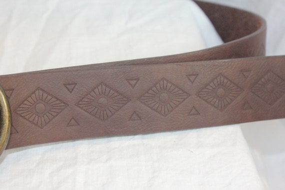 LOOP LEATHER BELT,womens leather belt,leather tri… - image 5