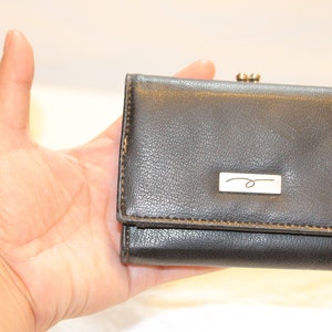 BILLETERA DE CUERO PEQUEÑA Tarjeta, bolso de moneda de cuero pequeño con cierre, bolsa de billetera de cuero pequeña, billetera de moneda de cuero pequeña, tarjeta de billetera de cuero negro