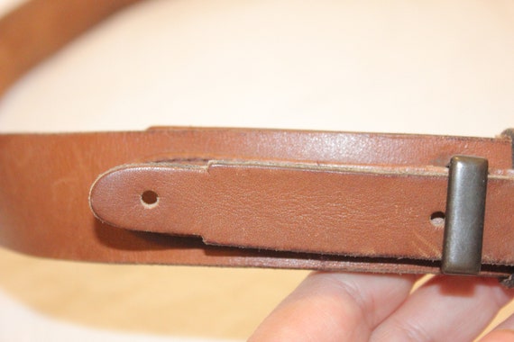 VGT LEATHER BELT,vintage brown leather belt,vinta… - image 7