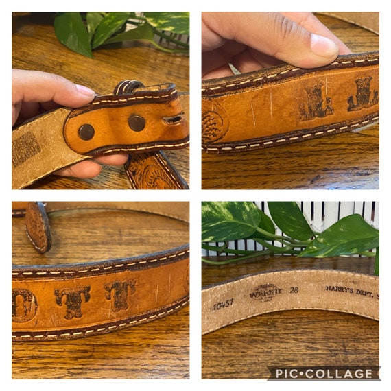 VINTAGE TOOLED SCOTT Belt,scott belt,scott,tooled… - image 10