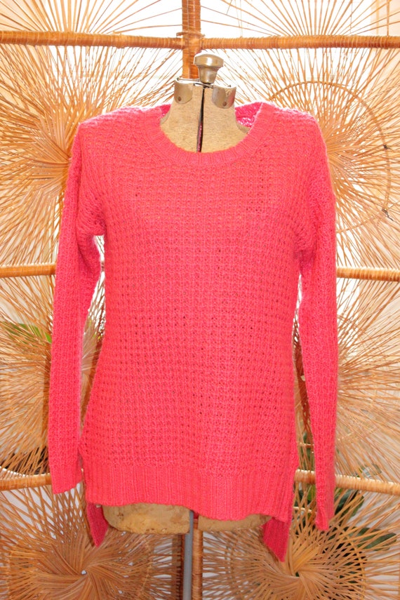 ACRYLIC MINIMALIST SWEATER,barbie pink sweater,pi… - image 4