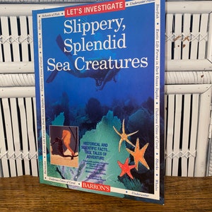 VINTAGE CHILDREN SEA Creatures Book,vintage children shark book,vintage children dolphins book,vintage children picture sea book,sea book
