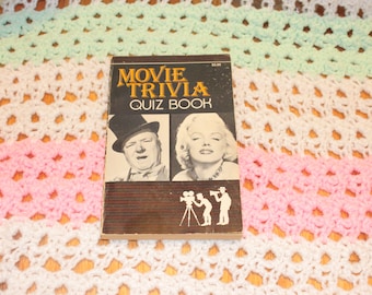 VINTAGE MOVIE TRIVIA Book,vintage movie cinema book,vintage movie trivia quiz book,vintage movie quiz book,vintage game night book,trivia