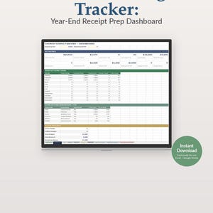 Church Giving Tracker + Year-End Receipt Prep Dashboard | Excel Spreadsheet for Churches | Donation Tracker | Tithe Tracker