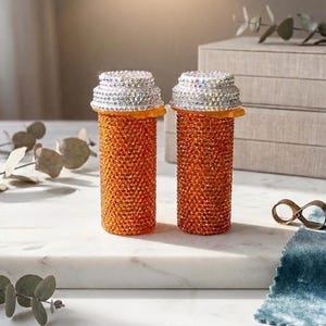 Bedazzled receptbelagd pillerflaska bild 2