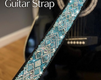 Rhinestone Perry Guitar Strap