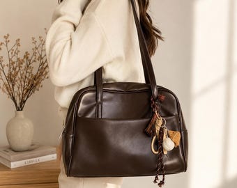 Large Shoulder Bag for Women, Minimalist Tote Bag, Elegant Everyday Handbag