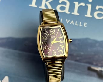 Zegarek damski vintage z pozłacaną bransoletą
