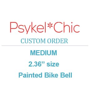 custom painted bicycle bell, bicycle accessories, personalized painting, pet portraits, bike accessories, bicycle bell, cycling gifts, biker