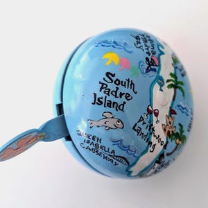 South Padre Island, Fahrradklingel, Fahrradglocke, Bildkarte, Bildkarte Texas, Karte Texas, Strandkreuzer, Strandfahrrad, Strandfahrrad