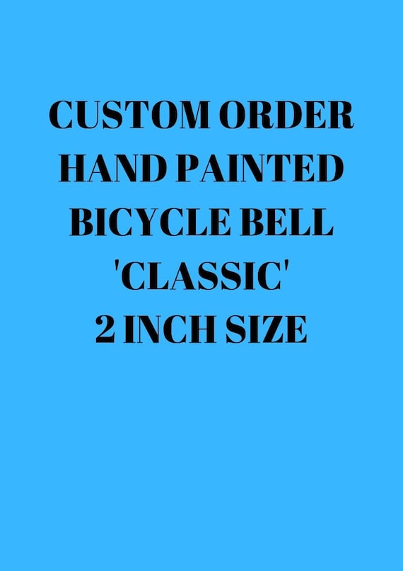 Bicycle Big Bells With Retro Paint Designs Bike Dual Tone Cycle Bell Blue