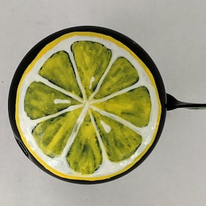 lemon, yellow lemon, bicycle bell,  bike accessories,  tropical fruit, yellow citrus, bicycle accessories, unique original functional