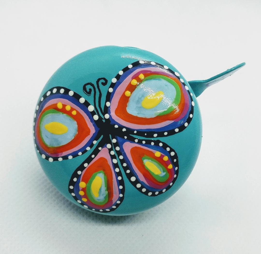 Butterfly, Painted Bicycle Bells, Bicycle Accessories, Butterfly Wings