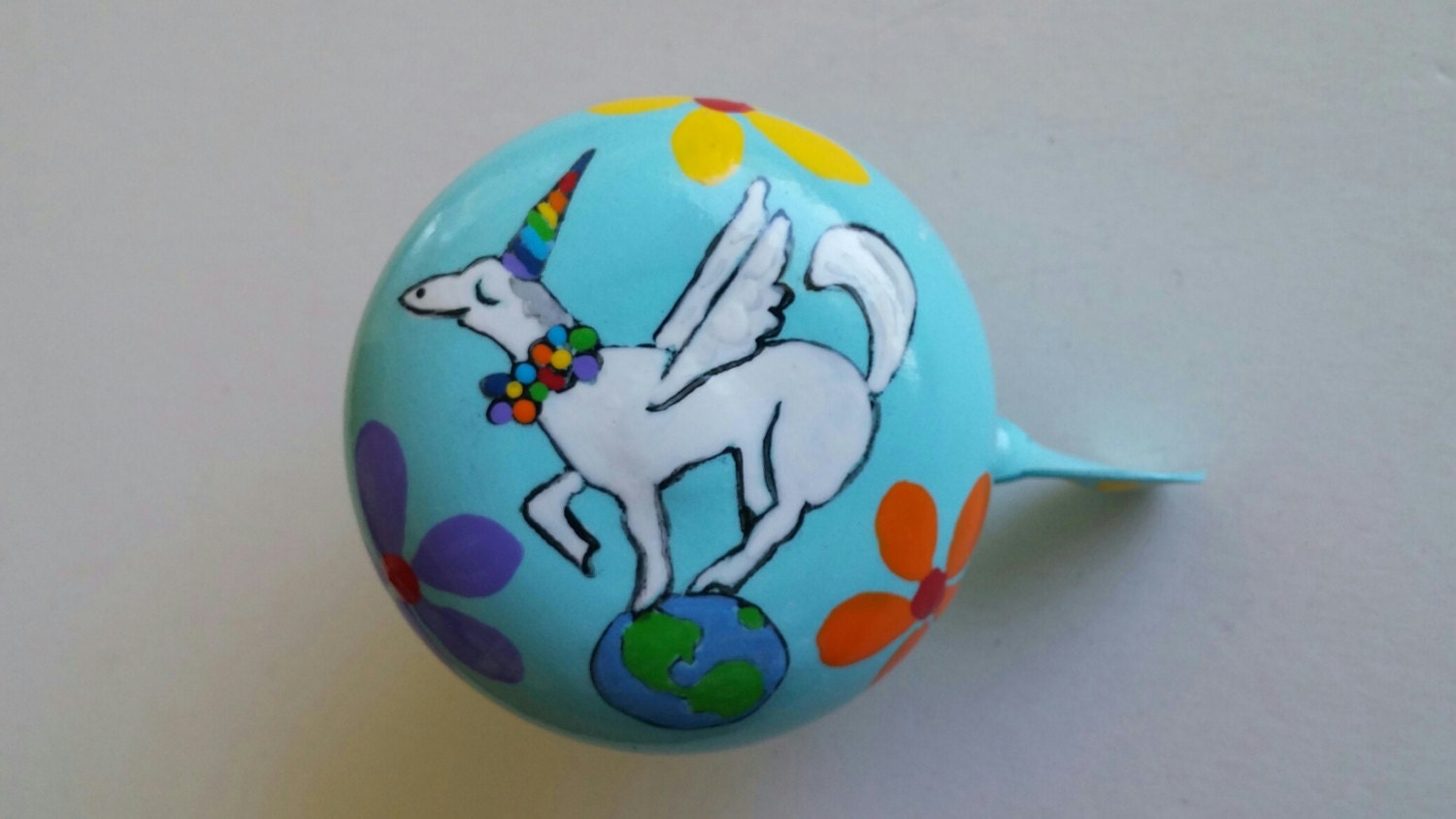 unicorn bicycle bell bike accessories beach cruiser cycling Etsy