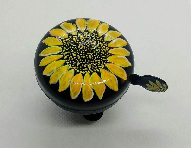 Sunflower Painting Sunflower Bicycle Bells Bike Bell Etsy