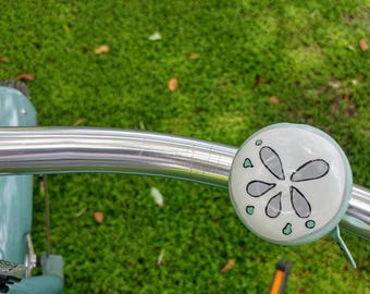 dólar de arena, accesorios para bicicletas, timbre de bicicleta, pintura náutica, pintura original, arte de dólar de arena, silla de ruedas, arte de arena, regalo