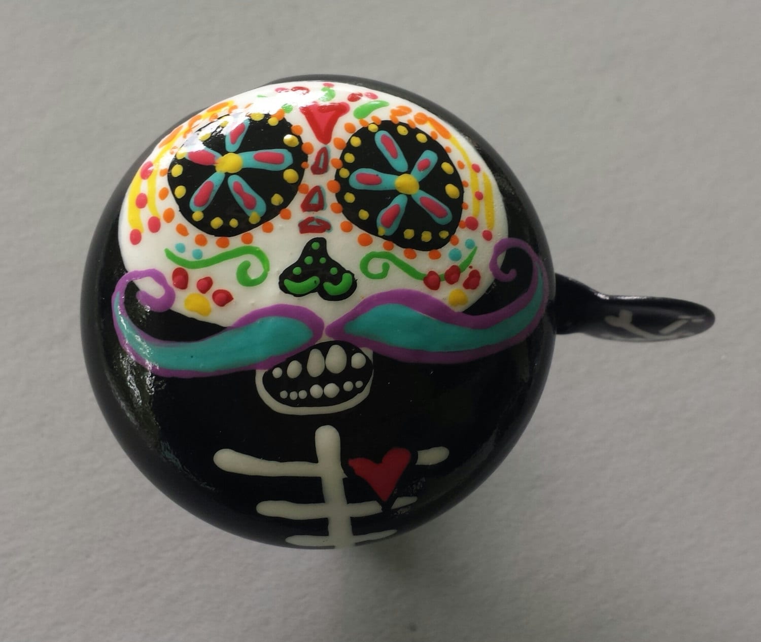 Buy Grateful Dead Sugar Skull Mexican Skull Bicycle Accessories Painted Bike Bells Skull Charm Sugar Skull Art Skull With Mustache Gifts Online in India Etsy