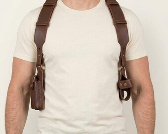 Handmade Leather Cosplay Holster | Leon S. Kennedy Resident Evil Replica