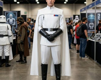 Imperial Officer Suit with cape, inspired by The Mandalorian for villainous cosplay - Star Wars Uniform