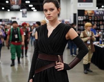Rey Skywalker Jedi Scavenger Outfit | Dark Side Inspired Cosplay Full Set for Women