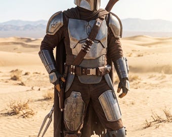 Din Djarin Mandalorian Full Body Costume | Beskar Armor Cosplay Suit | Halloween Outfit
