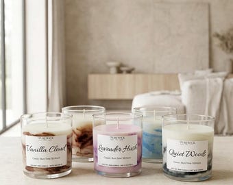 Classic Soy Candle • Single Wick • Clean Burn • Everyday Home Candle • Personalized Gift